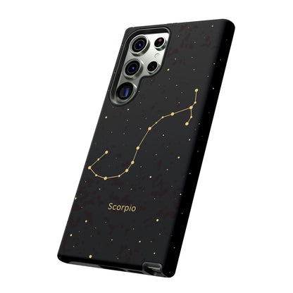 Scorpio Zodiac Constellation Phone Case – Luxe Gold Celestial Cover