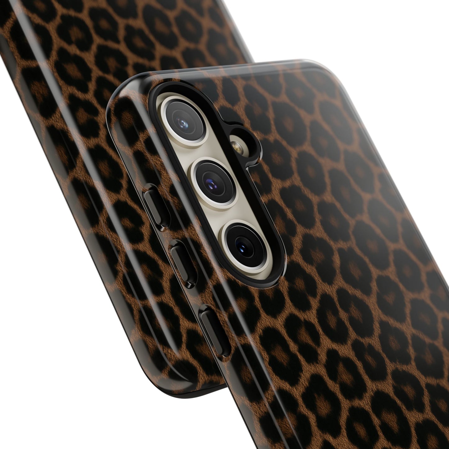 Brown Leopard Print Phone Case | Classic Animal Print Aesthetic Tough Protective Case