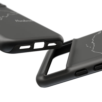Honduras Outline Phone Case – Minimal Country Map Tough Case (iPhone, Samsung, Pixel)