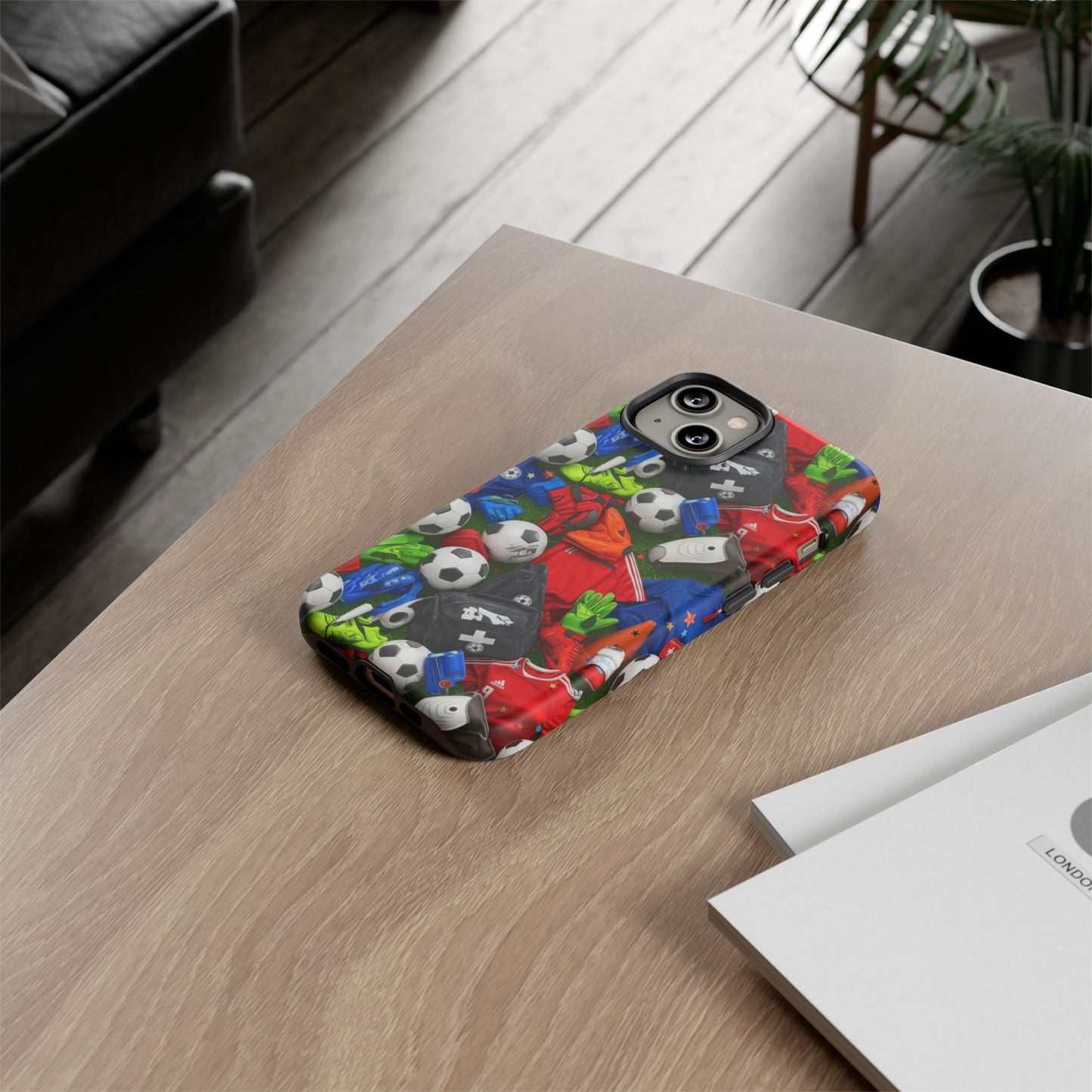 Soccer Ball Pattern Phone Case – Sports Fan Tough Protective Game Day Case