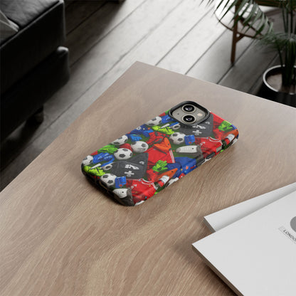 Soccer Ball Pattern Phone Case – Sports Fan Tough Protective Game Day Case