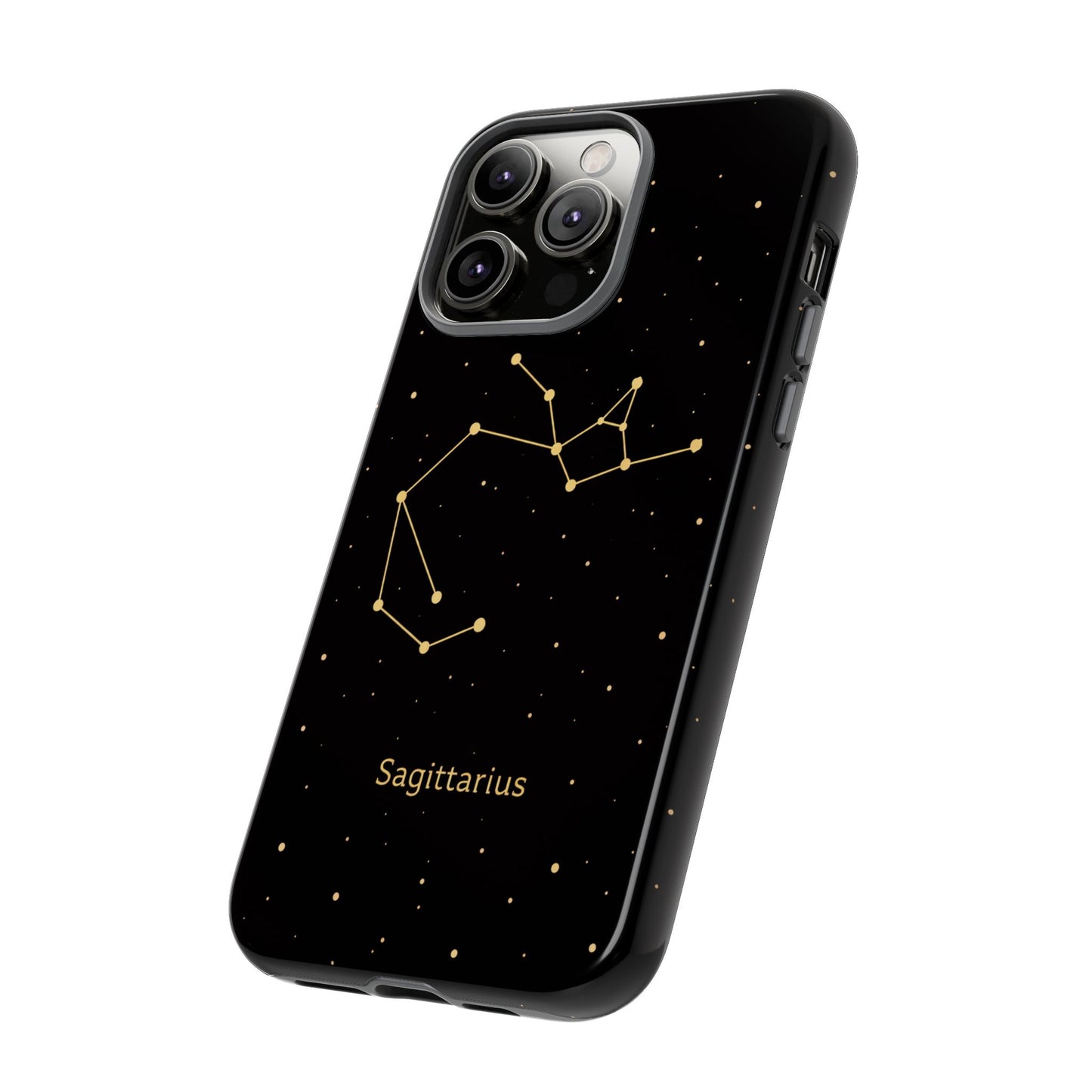 Sagittarius Zodiac Constellation Phone Case – Luxe Gold Celestial Cover