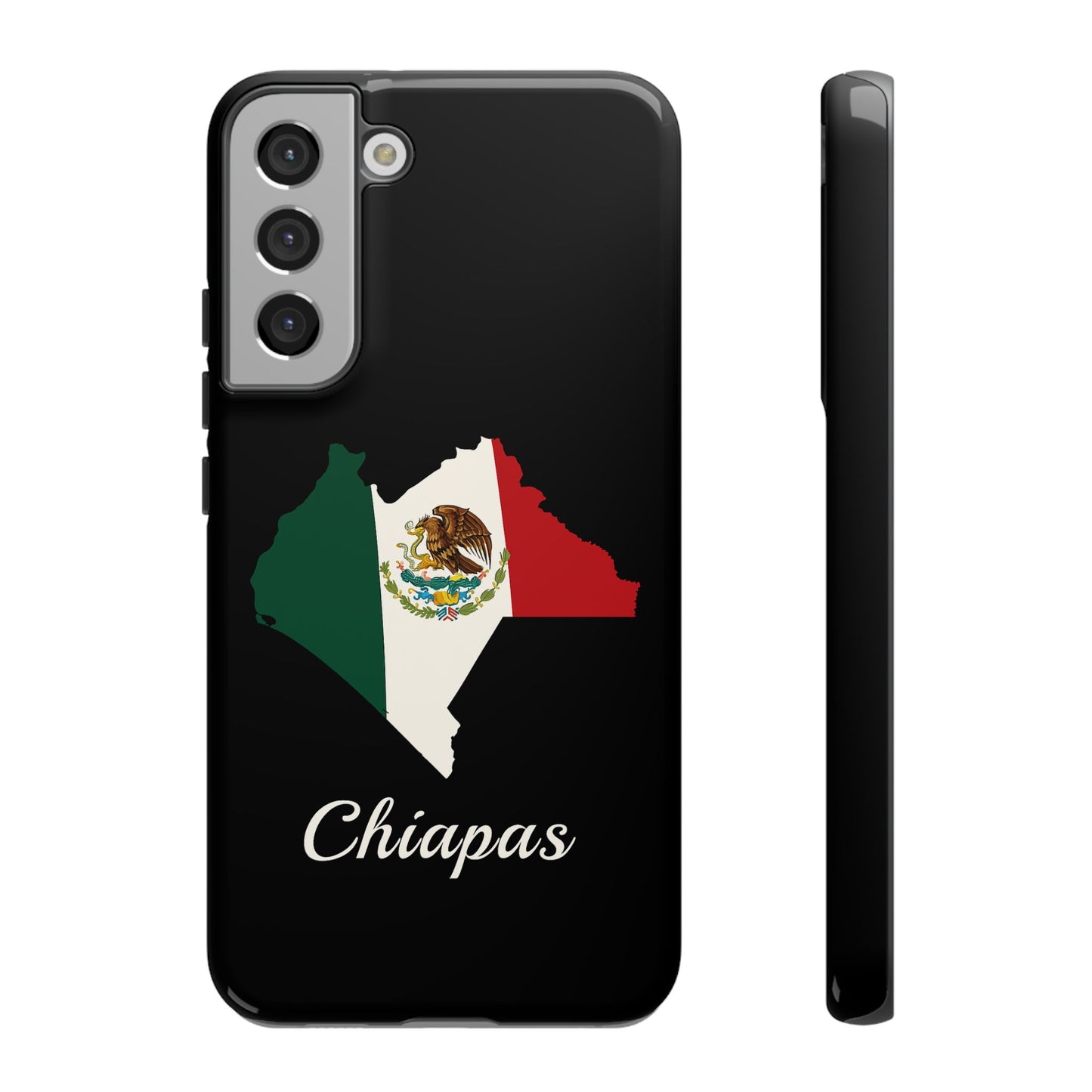 Chiapas Mexico Flag Map Phone Case | Mexican American Pride Tough Case for iPhone & Samsung