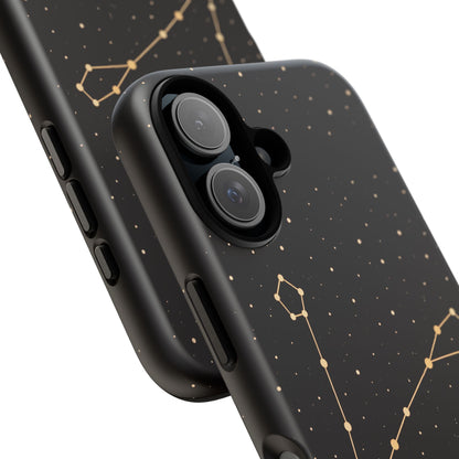 Pisces Zodiac Constellation Phone Case – Luxe Gold Celestial Cover