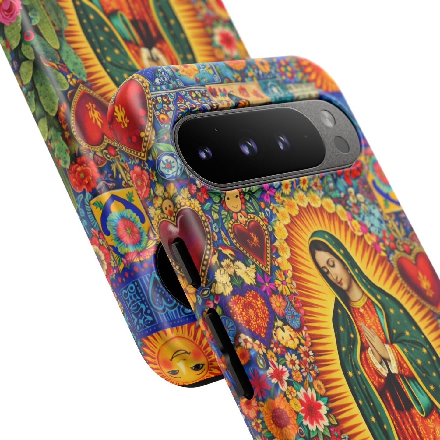 Virgin Mary Guadalupe Phone Case Mexican Folk Art Tough Cover iPhone Samsung