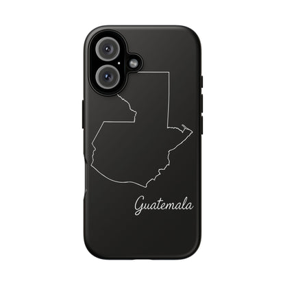 Guatemala Outline Phone Case – Minimal Country Map Tough Case (iPhone, Samsung, Pixel)