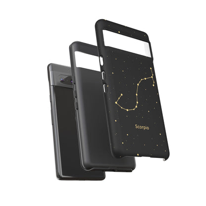 Scorpio Zodiac Constellation Phone Case – Luxe Gold Celestial Cover