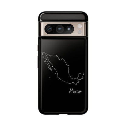 Mexico Outline Phone Case – Minimal Country Map Tough Case (iPhone, Samsung, Pixel)