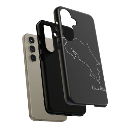 Costa Rica Outline Phone Case – Minimal Country Map Tough Case (iPhone, Samsung, Pixel)