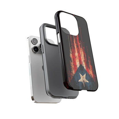 Puerto Rico Flag Phone Case | Distressed Puerto Rican Flag Tough Case | Boricua Pride Protective iPhone Samsung Cover