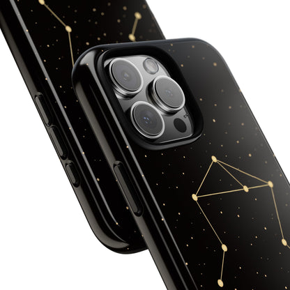 Libra Zodiac Constellation Phone Case – Luxe Gold Celestial Cover