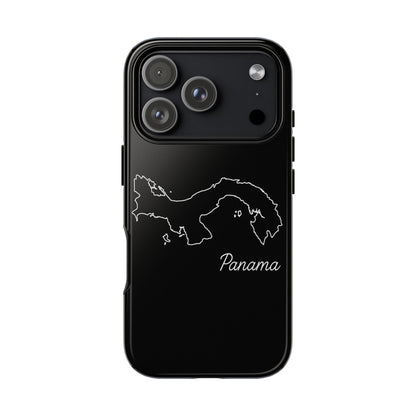 Panama Outline Phone Case – Minimal Country Map Tough Case (iPhone, Samsung, Pixel)