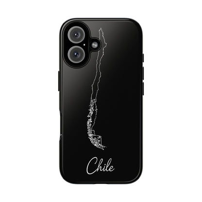 Chile Outline Phone Case – Minimal Country Map Tough Case (iPhone, Samsung, Pixel)