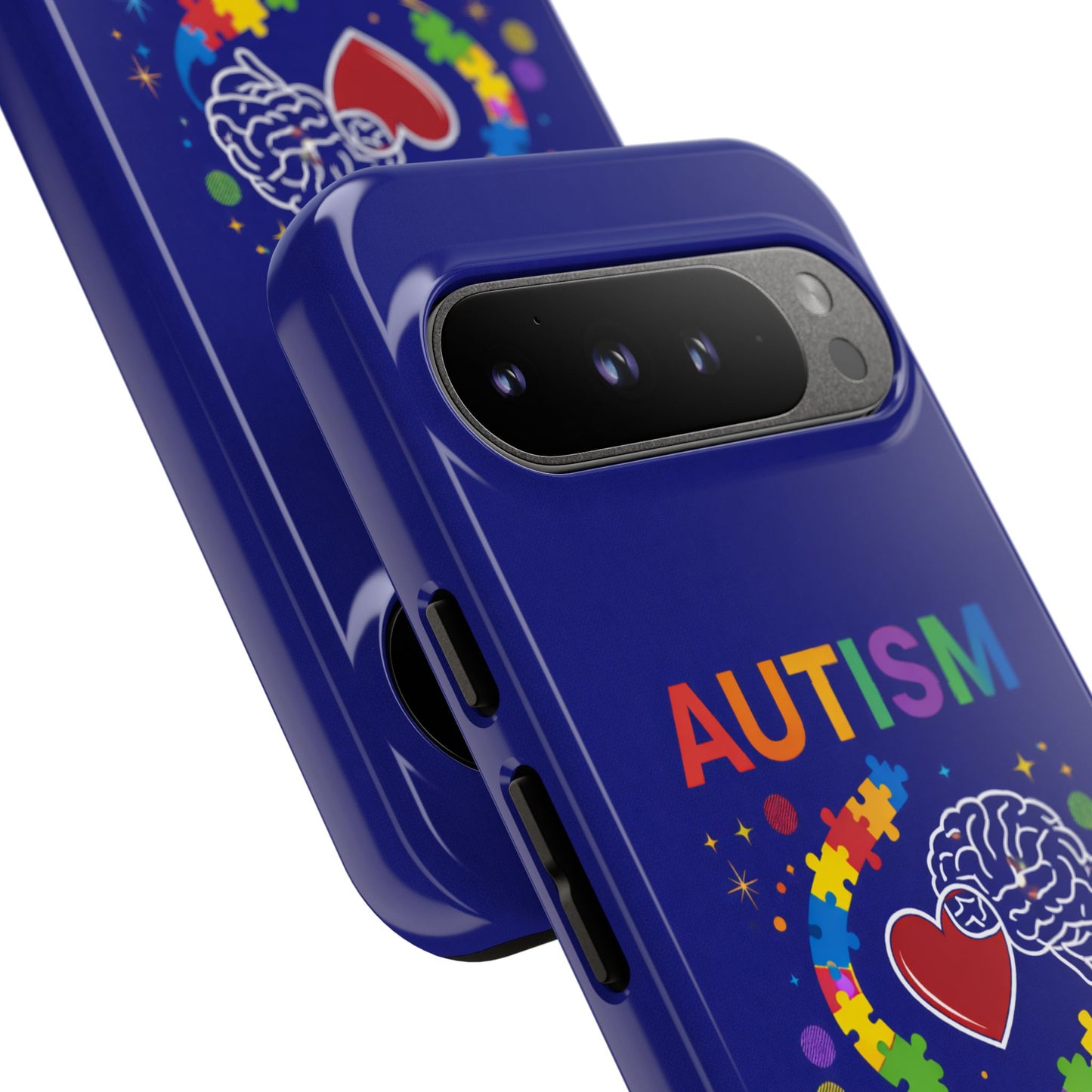 Autism Awareness Tough Case – "Love Connects All Pieces" Phone Case for Iphone, Samsung Galaxy and Pixel