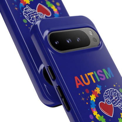 Autism Awareness Tough Case – "Love Connects All Pieces" Phone Case for Iphone, Samsung Galaxy and Pixel