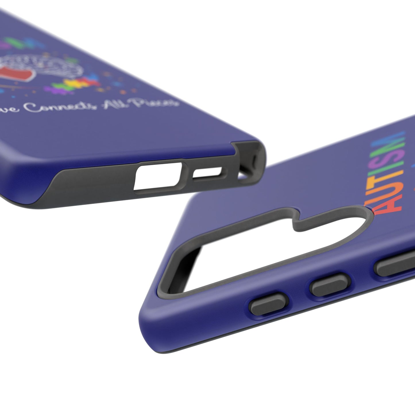 Autism Awareness Tough Case – "Love Connects All Pieces" Phone Case for Iphone, Samsung Galaxy and Pixel