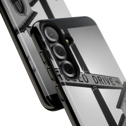 Rodeo Drive Phone Case | Los Angeles Aesthetic Black & White Photography | Luxury LA Street Tough Case for iPhone & Samsung
