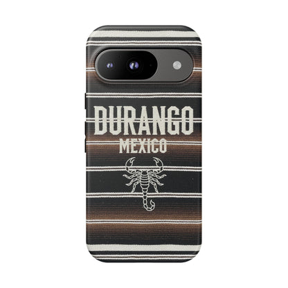 Durango Mexico Phone Case | Serape Scorpion Western Design | Mexican Heritage Tough Case for iPhone & Samsung
