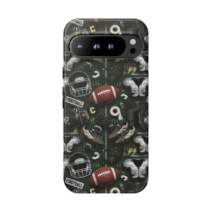 Football Pattern Phone Case – Sports Fan Tough Protective Game Day Case