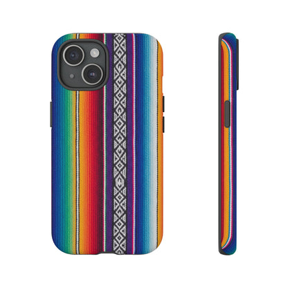 Serape Stripe Phone Case – Colorful Mexican Blanket Pattern Tough Case
