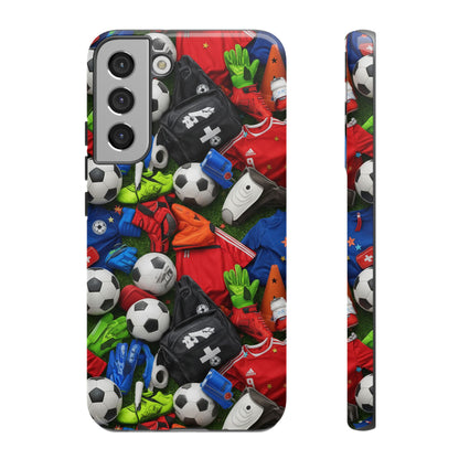 Soccer Ball Pattern Phone Case – Sports Fan Tough Protective Game Day Case
