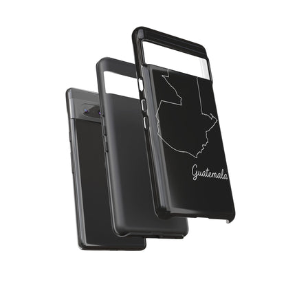 Guatemala Outline Phone Case – Minimal Country Map Tough Case (iPhone, Samsung, Pixel)