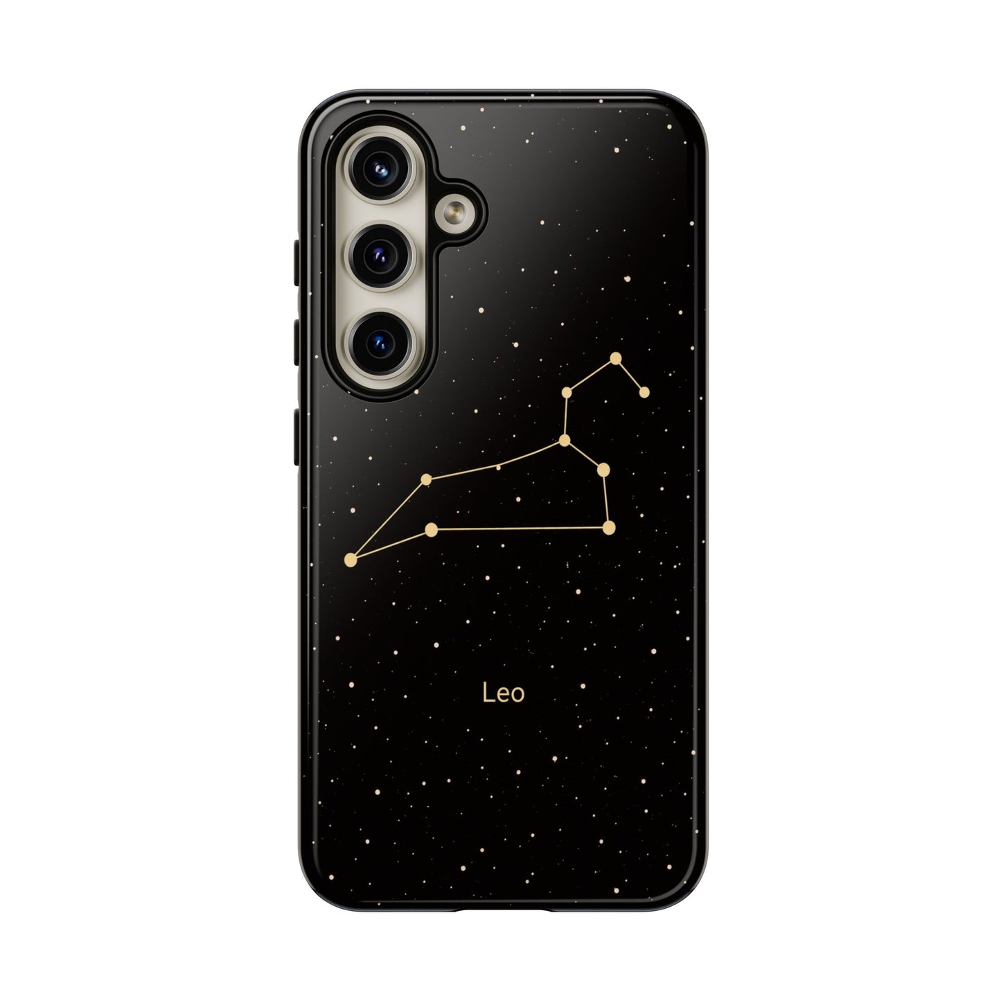 Leo Zodiac Constellation Phone Case – Luxe Gold Celestial Cover