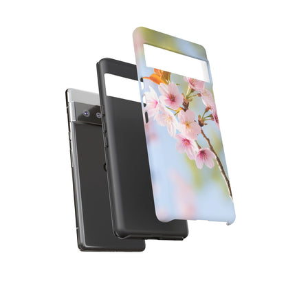 Cherry Blossom Phone Case – Pink Floral Tough Case (iPhone, Samsung Galaxy, Pixel)