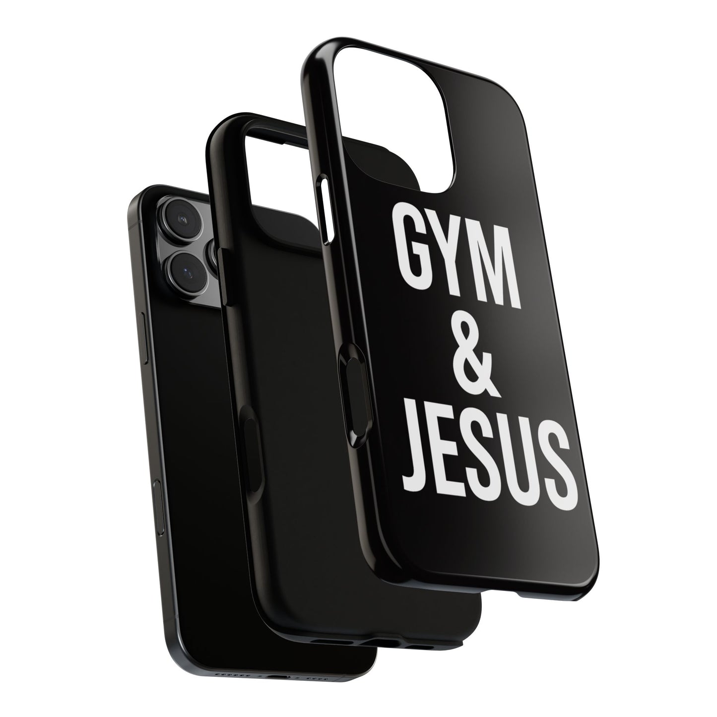 Gym & Jesus Phone Case Christian Faith Workout Gym Motivation Case