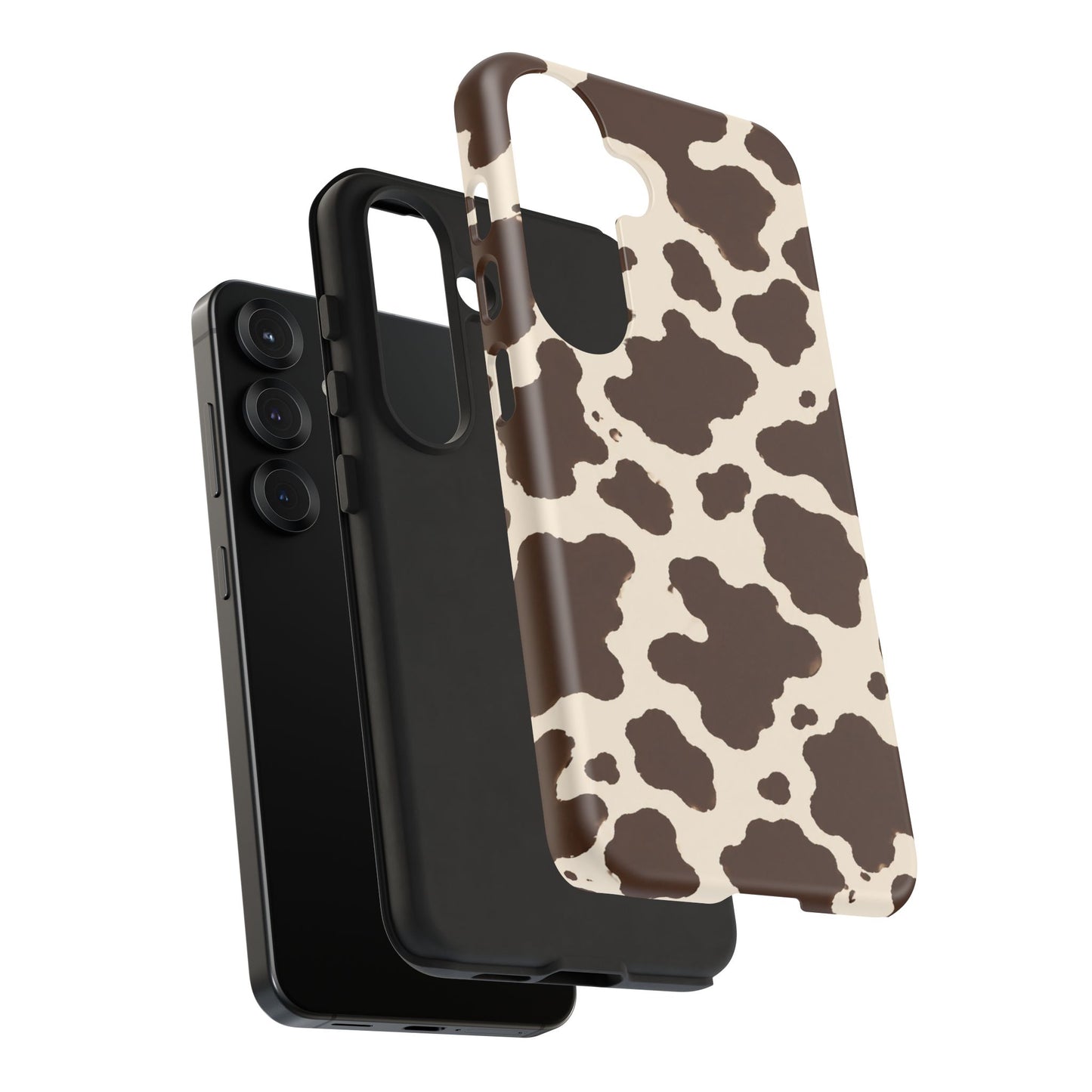 Western Cow Print Tough Phone Case for iPhone Samsung Galaxy Pixel