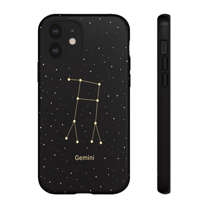 Gemini Zodiac Constellation Phone Case – Luxe Gold Celestial Cover