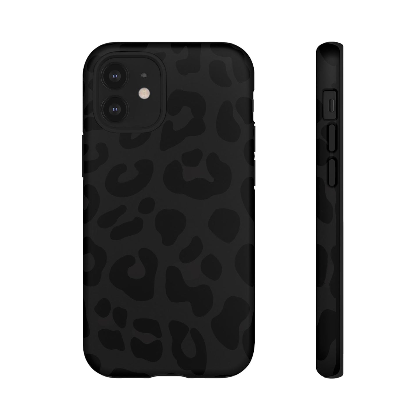 Black Leopard Phone Case | Matte & Glossy Tough Protective iPhone Case