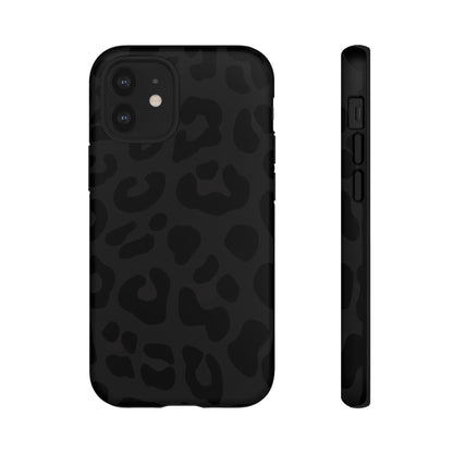 Black Leopard Phone Case | Matte & Glossy Tough Protective iPhone Case