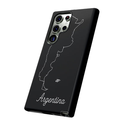 Argentina Outline Phone Case – Minimal Country Map Tough Case (iPhone, Samsung, Pixel)