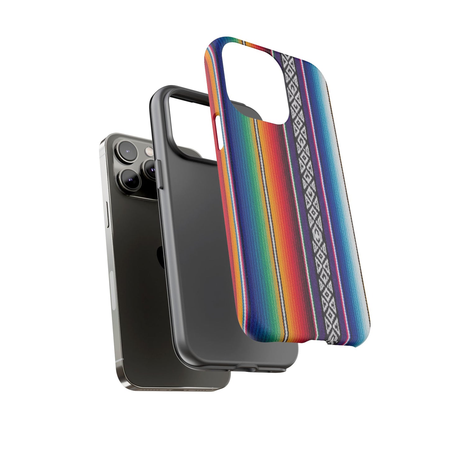 Serape Stripe Phone Case – Colorful Mexican Blanket Pattern Tough Case
