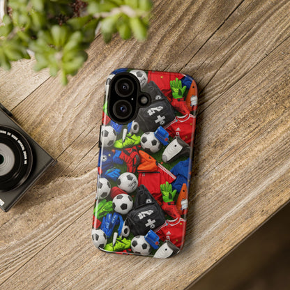 Soccer Ball Pattern Phone Case – Sports Fan Tough Protective Game Day Case