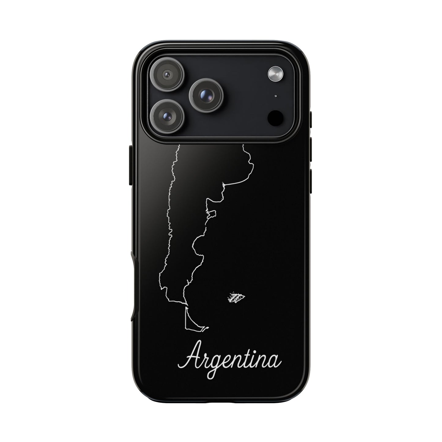Argentina Outline Phone Case – Minimal Country Map Tough Case (iPhone, Samsung, Pixel)