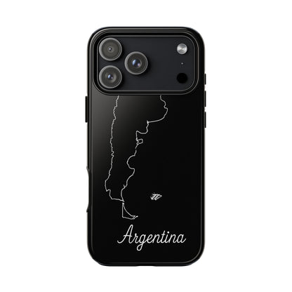 Argentina Outline Phone Case – Minimal Country Map Tough Case (iPhone, Samsung, Pixel)