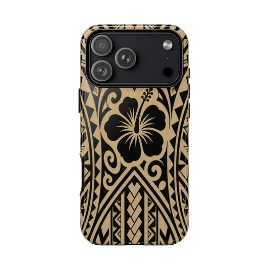 Polynesian Tribal Hawaiin Hibiscus Phone Case for iPhone Samsung Galaxy