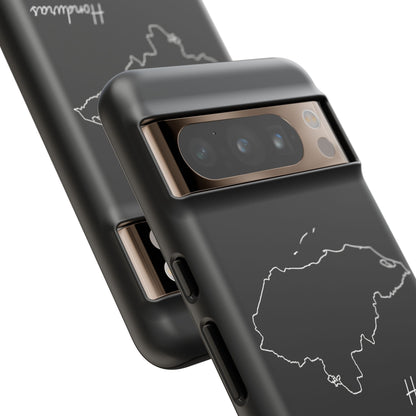 Honduras Outline Phone Case – Minimal Country Map Tough Case (iPhone, Samsung, Pixel)