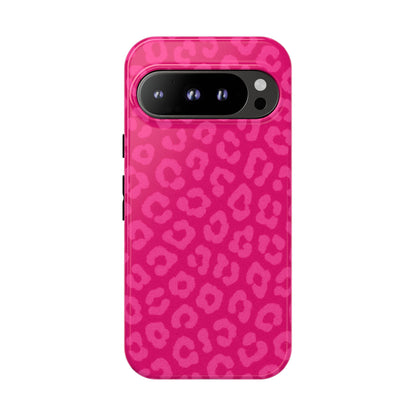 Hot Pink Leopard Phone Case – Bold Coquette Aesthetic Tough Case