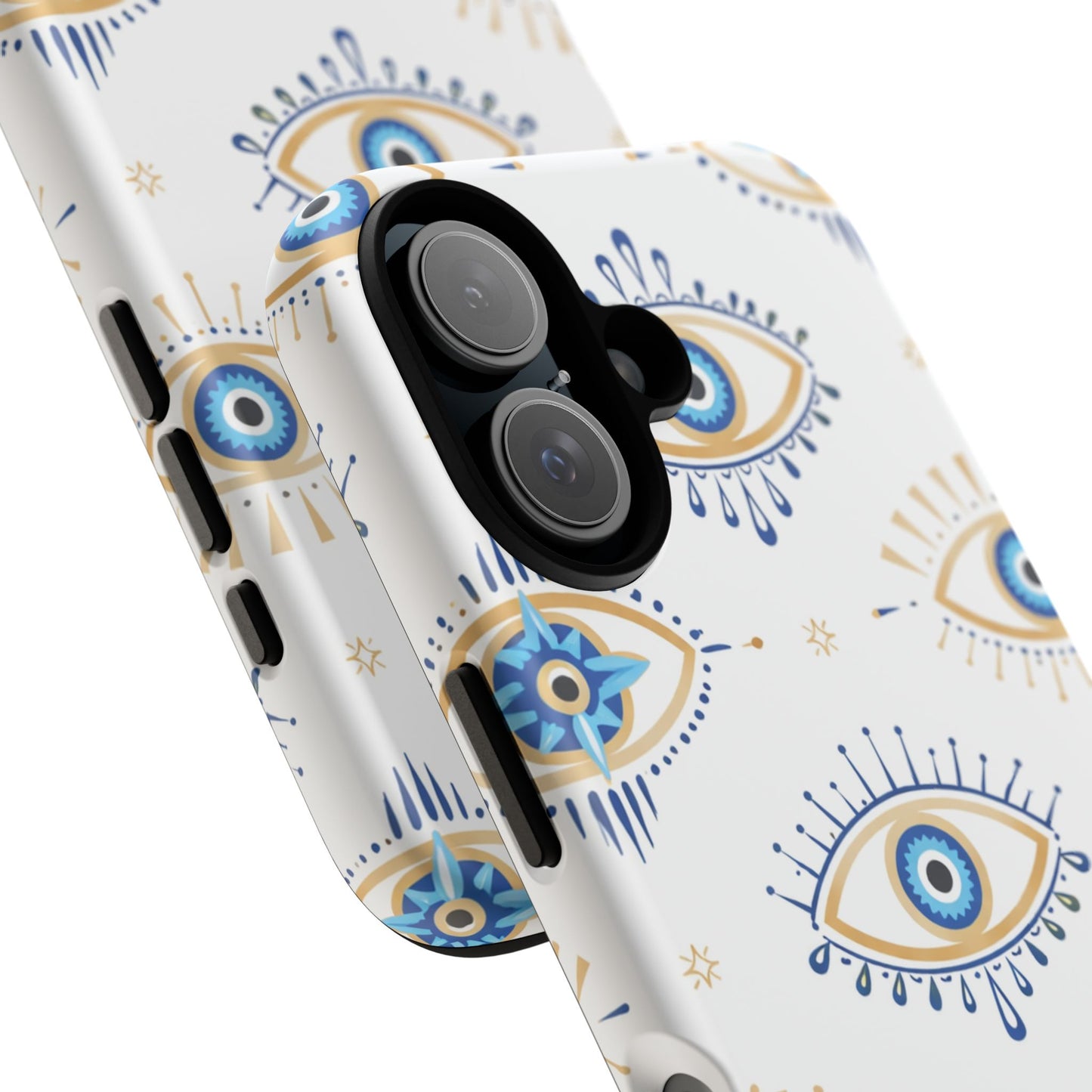 Blue Evil Eye Phone Case – Protective Slim Shockproof Cover for Iphone, Samsung Galaxy and Pixel