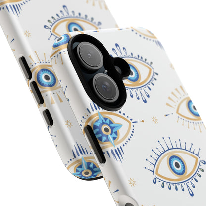 Blue Evil Eye Phone Case – Protective Slim Shockproof Cover for Iphone, Samsung Galaxy and Pixel