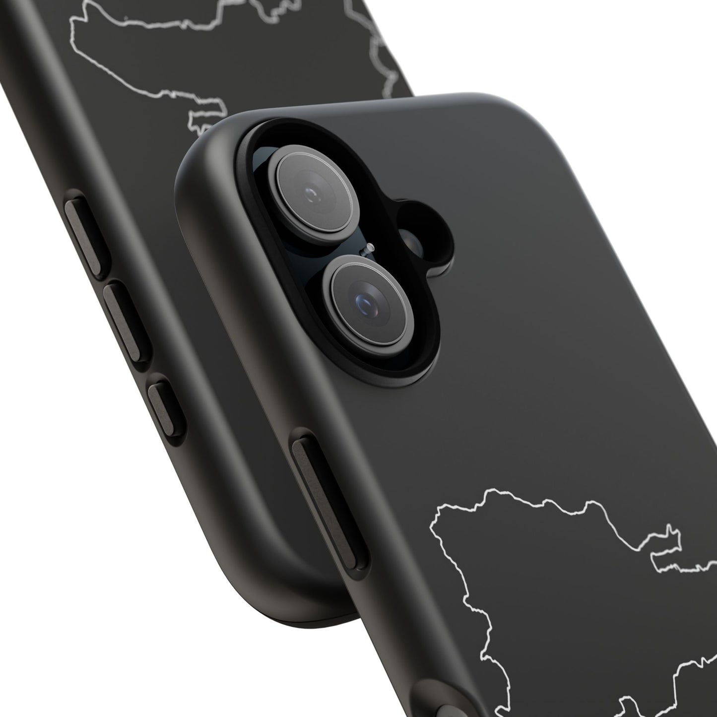 Dominican Republic Outline Phone Case – Minimal Country Map Tough Case (iPhone, Samsung, Pixel)