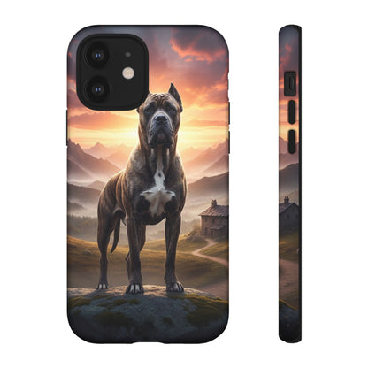 Cane Corso Phone Case – Guard Dog Sunset Tough Case (iPhone, Samsung, Pixel) | Dog Lover Gift