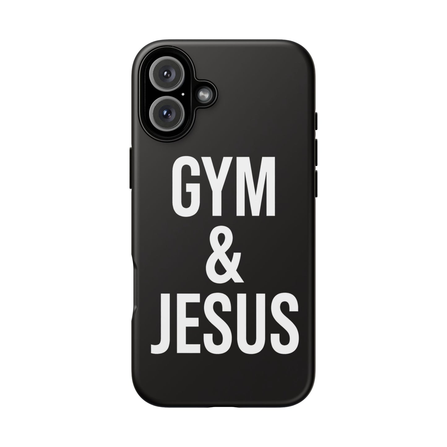 Gym & Jesus Phone Case Christian Faith Workout Gym Motivation Case
