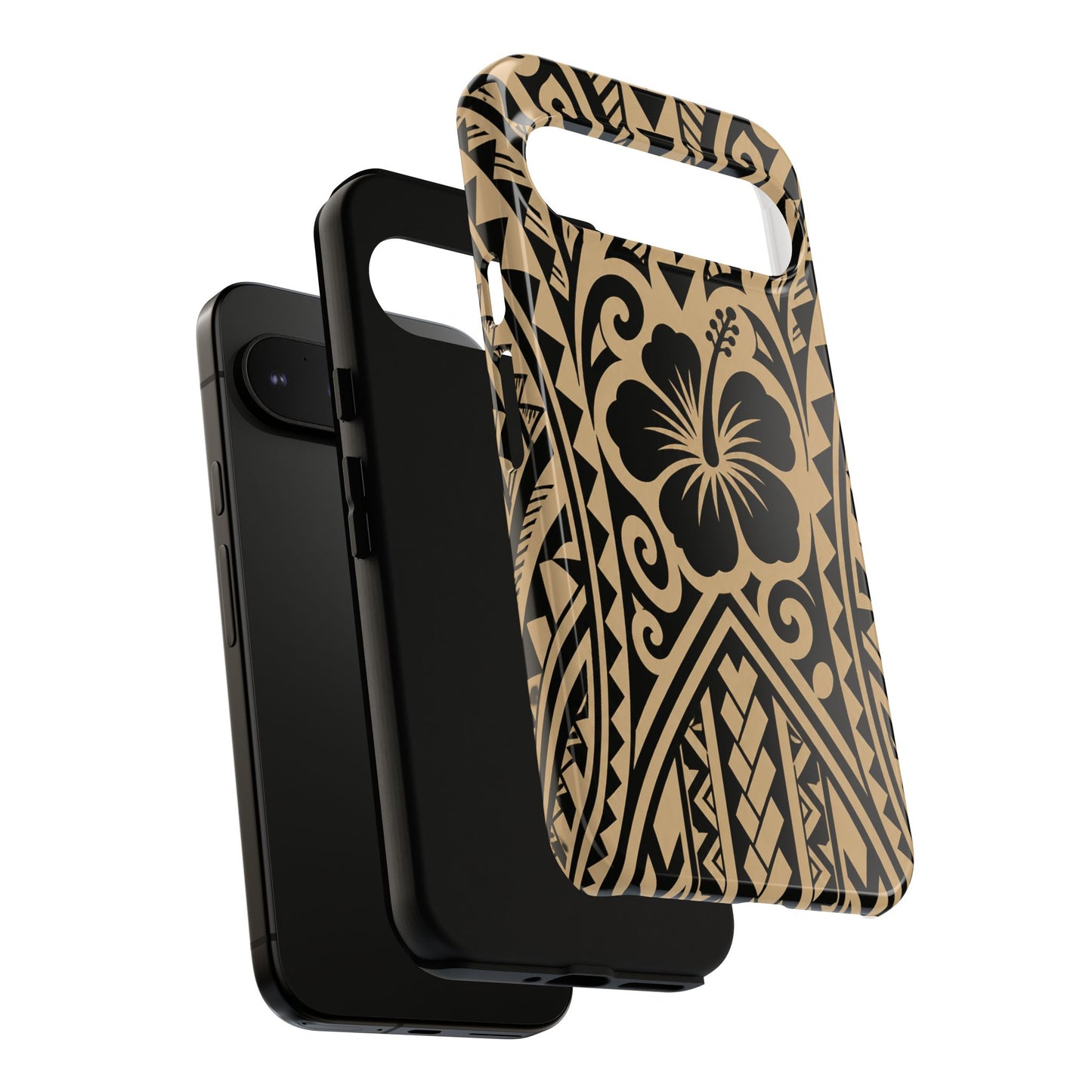 Polynesian Tribal Hawaiin Hibiscus Phone Case for iPhone Samsung Galaxy