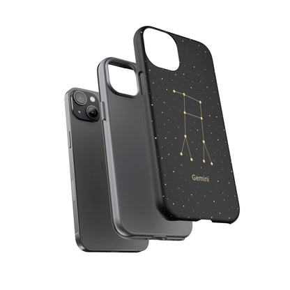 Gemini Zodiac Constellation Phone Case – Luxe Gold Celestial Cover