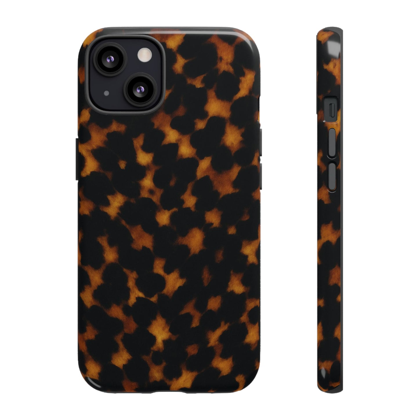 Tortoiseshell Phone Case – Brown Leopard Pattern Luxury Tough Protective Case