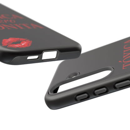 Toxica Pero Bonita Phone Case, Latina Quote Case, Red Lips Aesthetic, Spanish Saying Case, Trendy Tough Cover